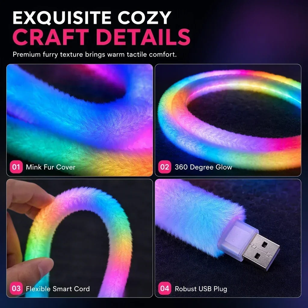 🌈 Neónový svetelný pás s efektom Marderfell a 360° ambientným osvetlením ✨