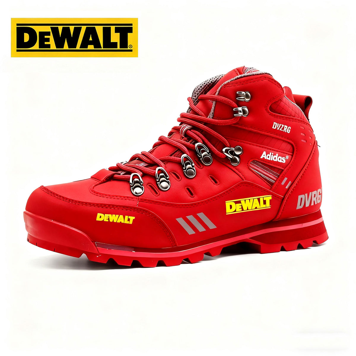 Moški pohodni čevlji za visoke moške znamk Adidas® in DEWALT - trpežni, celoletni, izdelani iz poliuretana in gume