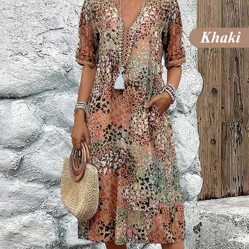 💥Výpredaj 2026 – 50 % ZĽAVA🤩 Šaty Safari Chic s leopardím vzorom