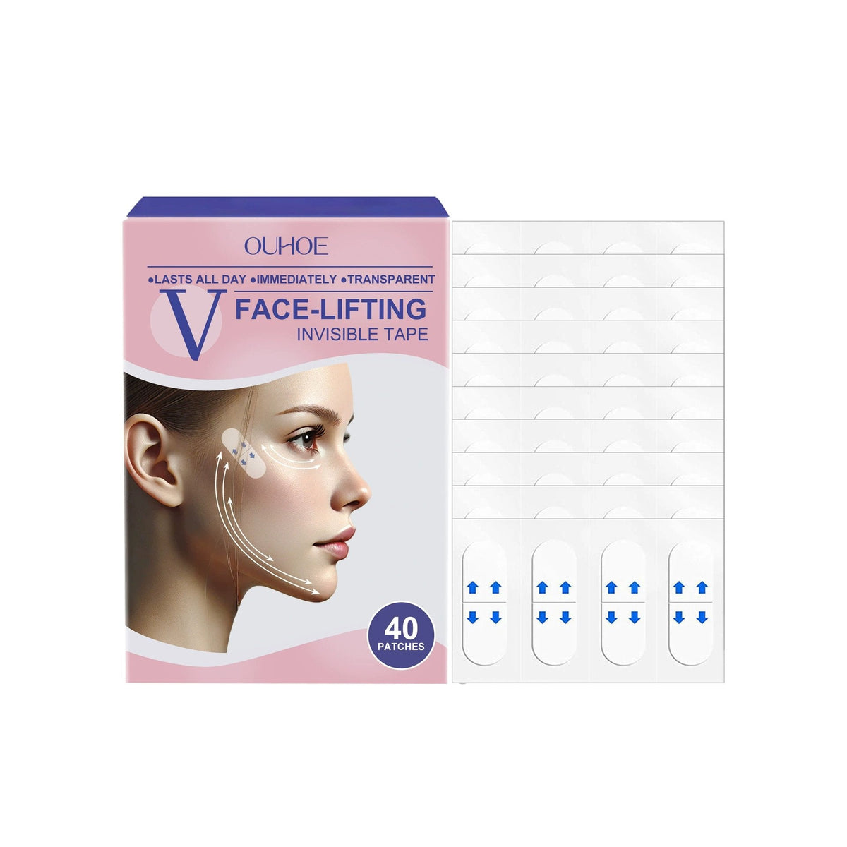 💖🎁Posledný deň so zľavou 50 % – neviditeľná lepiaca páska Aweiya™ V-Face Lifting
