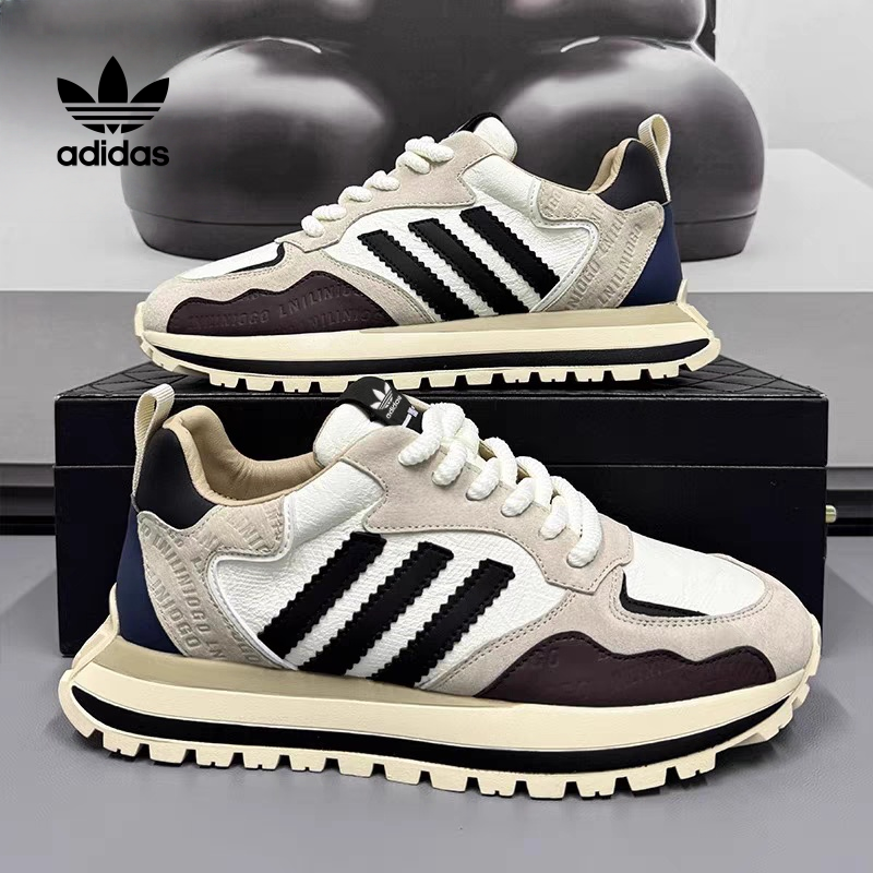 Retro a športové topánky Adidas z prírodnej kože