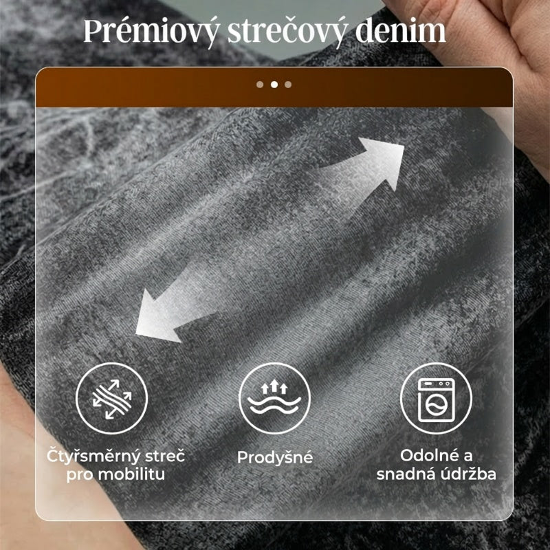 Pánska móda: kreatívne, elastické džínsy
