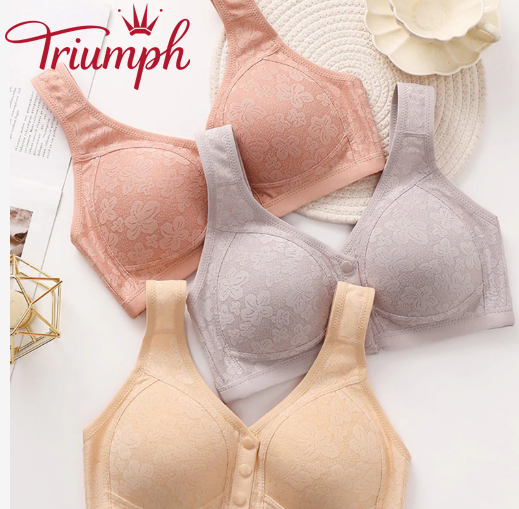 👙Triumph🔥KUPI 2, DOBI 2 GRATIS🔥Izjemno udobno žensko spodnje perilo z zapenjanjem na gumbe spredaj