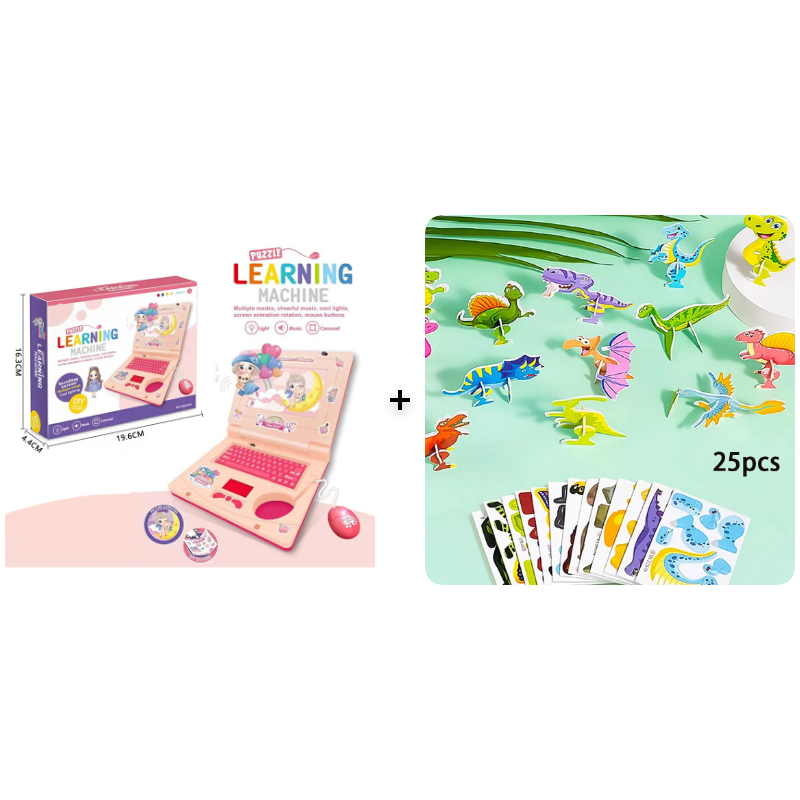 💻 Zľava 50 %! 🧸 Interaktívna hračka v podobe notebooku – so svetlami, zvukmi a vzdelávacími hrami – podporuje kreativitu a motorické zručnosti prostredníctvom hry 🎵