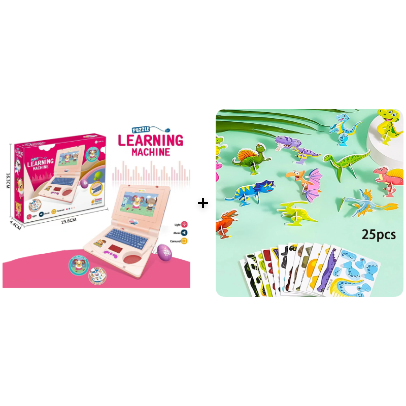 💻 Zľava 50 %! 🧸 Interaktívna hračka v podobe notebooku – so svetlami, zvukmi a vzdelávacími hrami – podporuje kreativitu a motorické zručnosti prostredníctvom hry 🎵