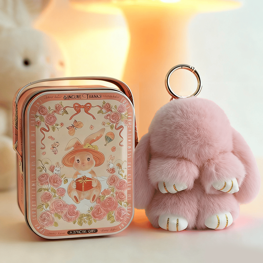 🐰 Ručne vyrábané mäkké zajačie bambulkové ozdoby