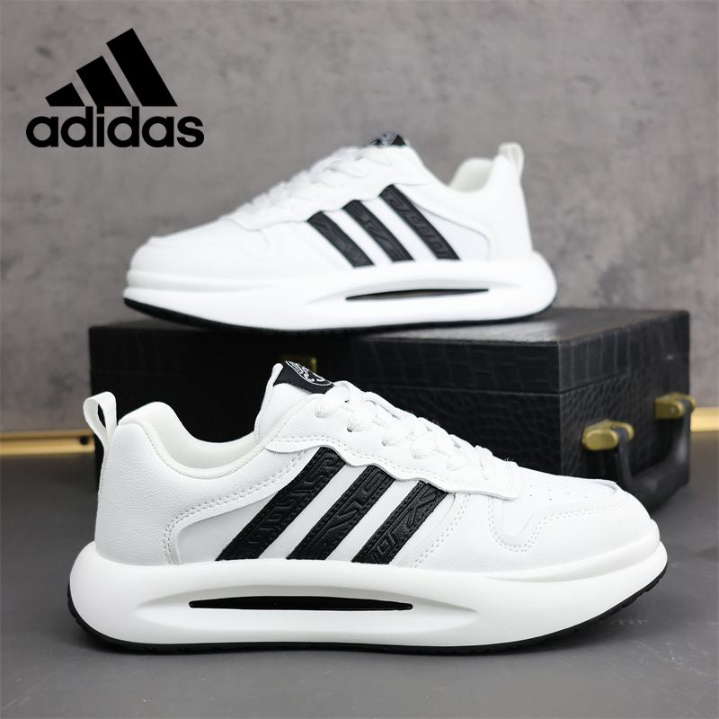 Biele voľnočasové topánky Adidas s mäkkou podrážkou