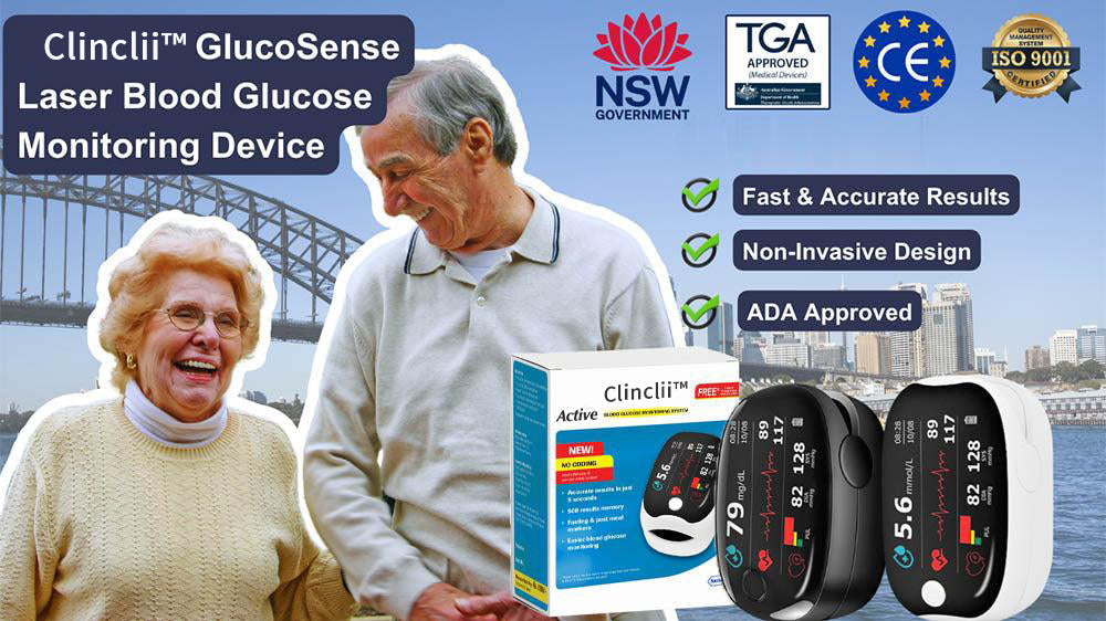 Laserový glukomer Clinclii™ GlucoSense