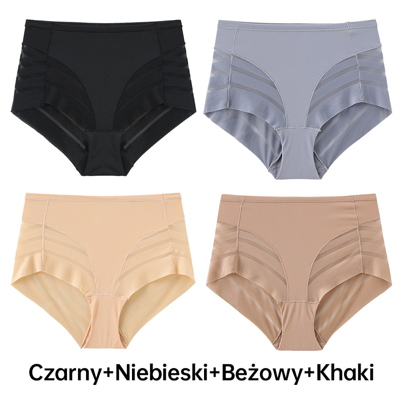🌸🏆6 KUSOV  Priedušné bezšvíkové pruhované nohavičky pre ženy