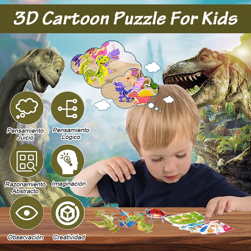 🎁🔥2026 Vzdelávacia 3D kreslená skladačka