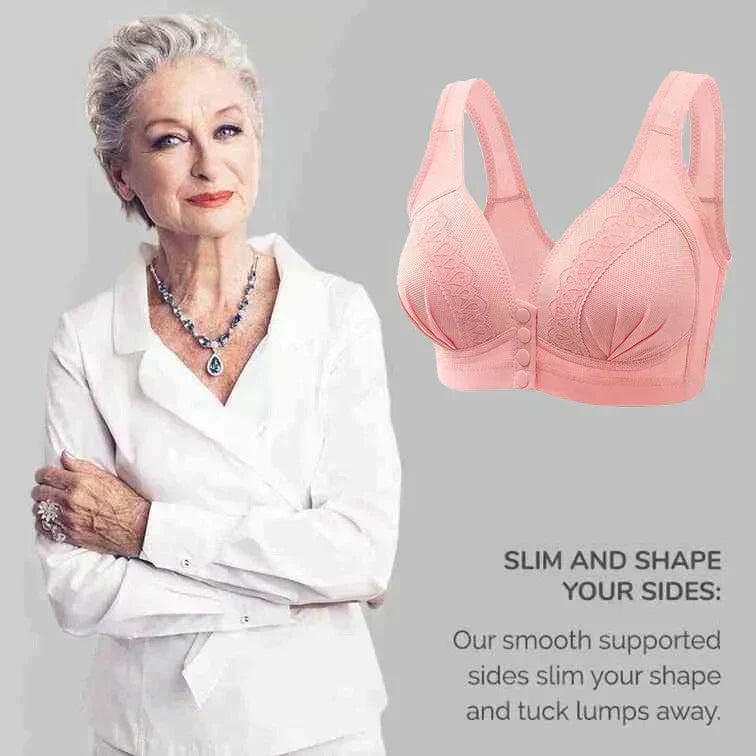 👙Triumph🔥Kupite 2, dobite 2 gratis🔥Zračen bombažni modrček z zapenjanjem na gumbe spredaj