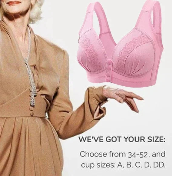 👙Triumph🔥Kupite 2, dobite 2 gratis🔥Zračen bombažni modrček z zapenjanjem na gumbe spredaj