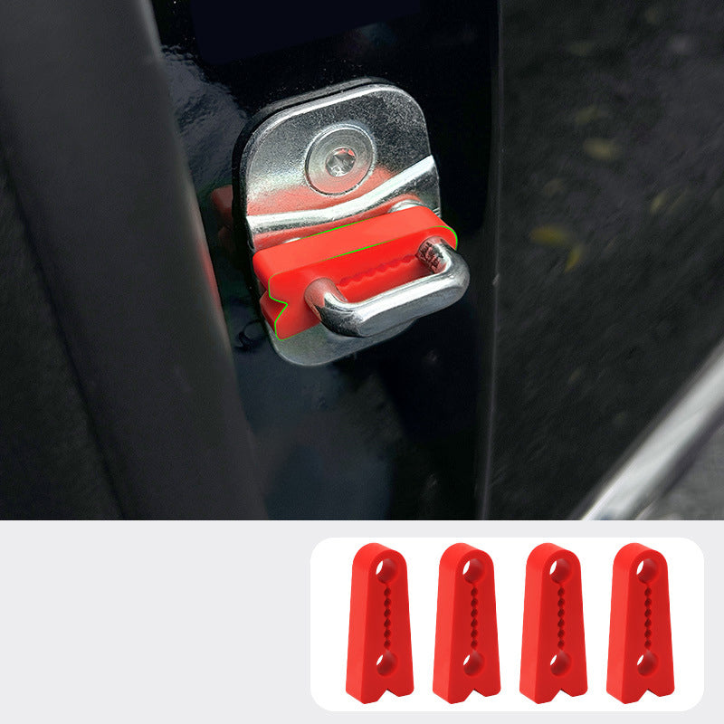 🚗Silikónové tlmiace podložky pre automobilové dverné zámky pre tiché zatváranie✨