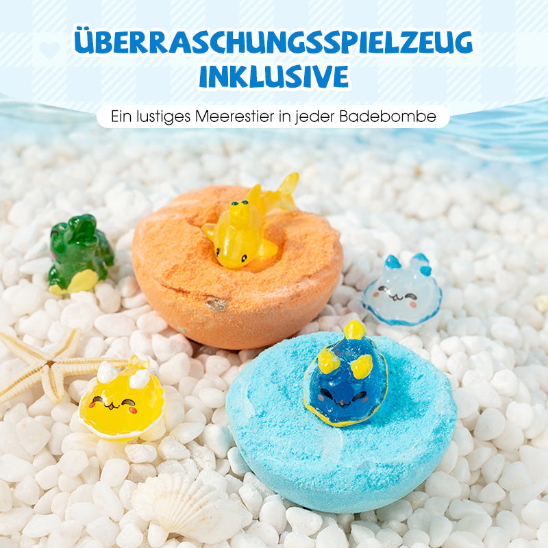 🛁12 dielna darčeková sada kúpeľových solí（vstavaná hračka）