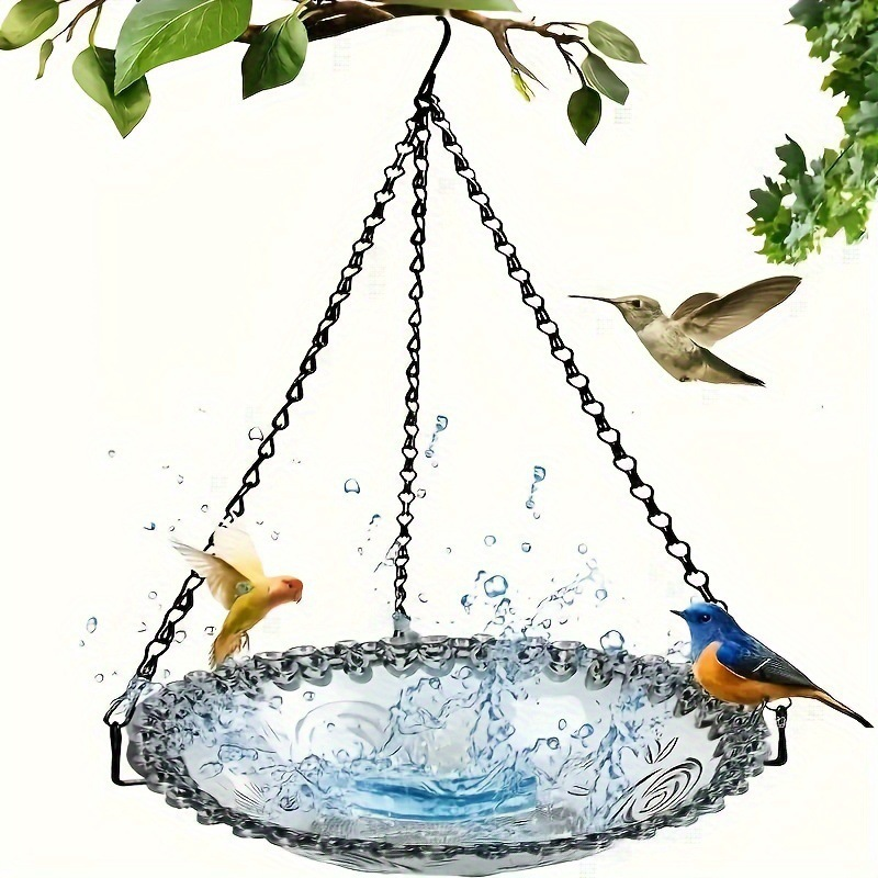 🐦🌧️Krmítko pre vtáky vo vintage štýle s kúpeľkou - možno zavesiť kamkoľvek, ľahko sa plní. Priláka drozdy a modrinky. Ideálne pre milovníkov prírody. 🏡✨