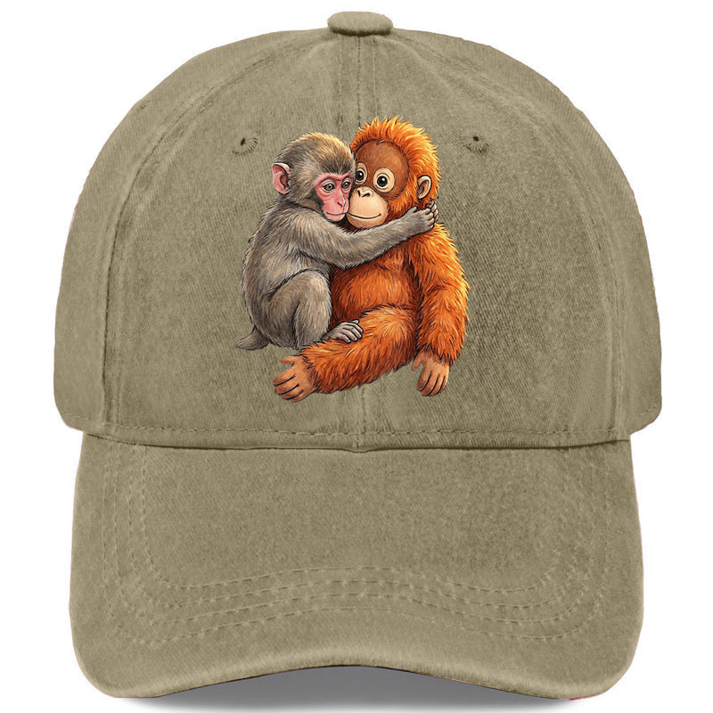 🐵Vintage baseballová čiapka s roztomilou zvieracou potlačou🧢