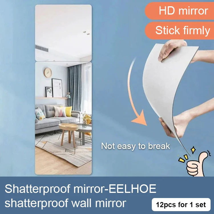 💎 50% ZĽAVA NA FLEXIBILNÚ AKRYLOVÚ ZRKADLOVÚ SAMOLEPKU! 💎 Dekoratívne 3D povrch, ľahká aplikácia ✨